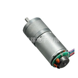 ผู้ผลิตจำหน่ายมอเตอร์เกียร์12V พร้อมเครื่องเข้ารหัสมอเตอร์เกียร์แบบสองช่องสัญญาณ12PPR 24V ขนาดเล็ก - Product Image 4