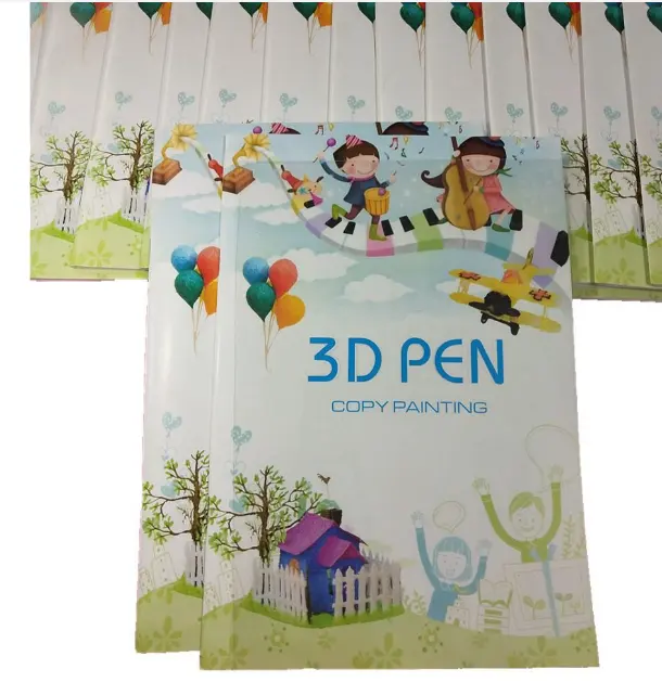 3D Pen Filament Referenz Zeichenbrett 3D Pen Cartoon Tiere Muster Modell papiere Kopie Malerei Kleines Bilderbuch