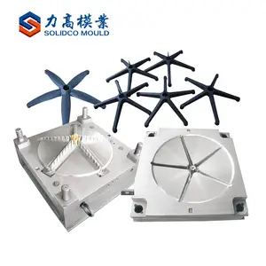 plastic office rotatable chair mould  chair armrest mold  chair base mould