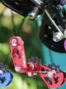 Tensor de Cadena de <span class=keywords><strong>Bicicleta</strong></span> de Una Velocidad, de Aleación de Aluminio, Silencioso, con Guía de Resina, Tensor de Cambio Trasero, <span class=keywords><strong>Protector</strong></span> de Guía de Cadena - Product Image 5