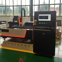Machine de découpe laser à fibre 3015 1500W pour tôles métalliques 3000x1500mm, découpeuse laser CNC avec compresseur d'air