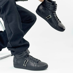 Nuove Scarpe Sportive da Uomo di Alta Gamma in Vera Pelle, Stile Retrò con Fibbia, Allacciate, Punta Affusolata, Casual, Basse, con Tacco Alto, Design Futuristico - Product Image 5