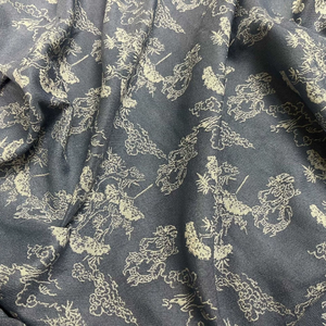Vintage Blue Toile De <strong>Jouy</strong> Jacquard <strong>Fabric</strong> Double Sided for Jacket Waistcoat - Product Image 1