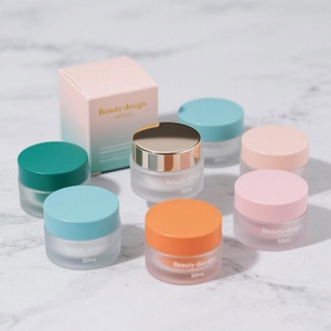 <b>Empty</b> 30g 1 oz 50ml Luxury Clear Glass Cosmetic Cream <b>Jar</b> With Shiny Gold Lid for Skin Care Face Cream Lotion - Product Image 5