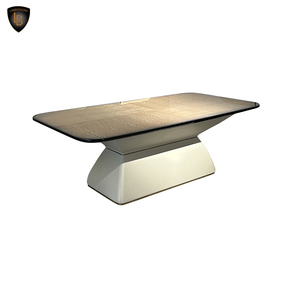 Bộ bàn ăn hiện đại <span class=keywords><strong>1</strong></span>+<span class=keywords><strong>6</strong></span> ghế thiết kế Châu Âu sang trọng mặt bàn đá cẩm thạch hình chữ nhật với tấm tre dùng cho nhà ở, nội thất phòng khách - Product Image 5