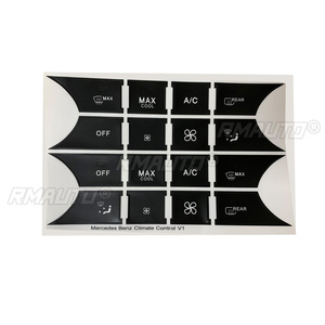 New Arrival Car Button Repair Steering AC Door Lock <b>Window</b> <b>Decals</b> Stickers New for Mercedes for Benz 2007-2014 5pcs - Product Image 6