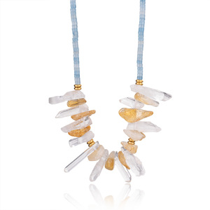 Nuevo collar de accesorios de piedra natural para damas-Collar de cuentas de cristal de gama alta-Collar de perlas de pez pequeño de acero inoxidable - Product Image 3