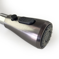 Robinet de cuisine moderne à poignée unique avec bec rétractable Pistolet Gris Robinet Eau Chaude Froide Tuyau Flexible Robinets d'Évier