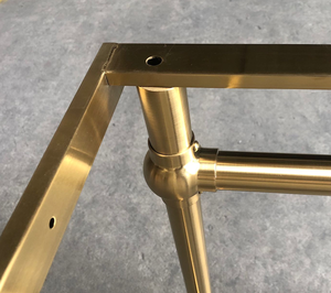 Salles de bain de luxe dans <span class=keywords><strong>les</strong></span> hôtels : Ensemble de salle de bain avec lavabo en céramique et base en acier vintage, mobilier de villa, meuble-lavabo artistique NEUF - Product Image 4