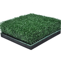 Tapis de frappe de golf robuste pour practice de driving range, sensation réelle, en caoutchouc/nylon/EVA, taille 1500x1500mm, avec ligne de tee pour le frappeur