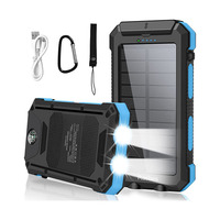 Batterie solaire de Type c, 30000mah, double Usb, chargeur de téléphone, Camping, Station solaire Portable étanche