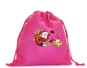 Custom logo Wholesale Factory Price Santa Sack Merry <b>Christmas</b> <b>Gift</b> Candy PP Non Woven Drawstring Pouch <b>Bag</b> - Product Image 4
