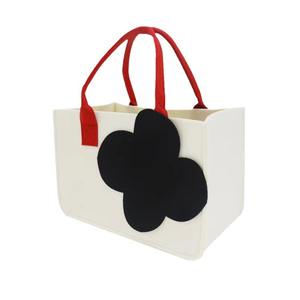 Meilleures ventes, panier organisateur de courses multifonction durable en tissu feutre personnalisé avec poignées - Product Image 6