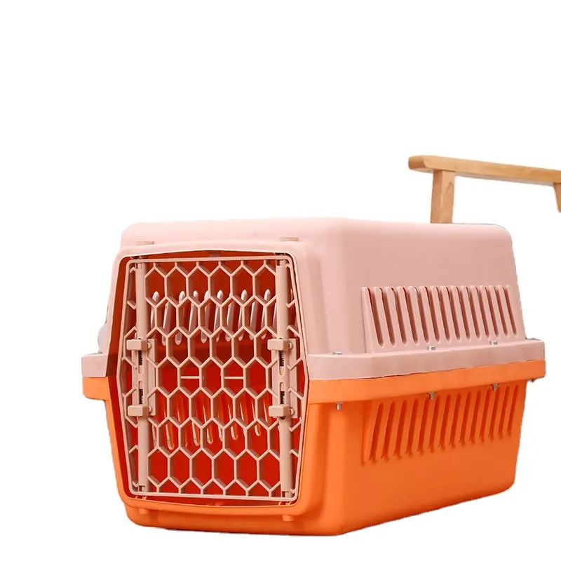 High quality pet travel outdoor pet cat dog plastic house pet cage carrier cover