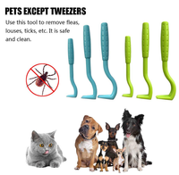 Puce dissolvant crochet tique pince à épiler tique tique tirer animal de compagnie chat chien tique outil acariens pour animaux de compagnie extracteur de puces fournitures pour animaux de compagnie