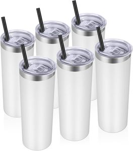 Gobelets isothermes en acier inoxydable à double paroi de 20 oz, vierges pour sublimation, avec couvercle coulissant et poignée, maintien thermique 12-24 heures - Product Image 1