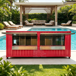 Restaurant modulaire moderne avec fenêtre drive-through, café conteneur entièrement équipé - Product Image 4