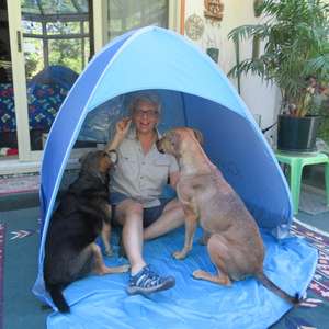 Carpa de playa desplegable para 3-4 personas con protección solar UPF 50+ UV, refugio solar desplegable con bolsa de transporte para playa, parque y camping. - Product Image 5