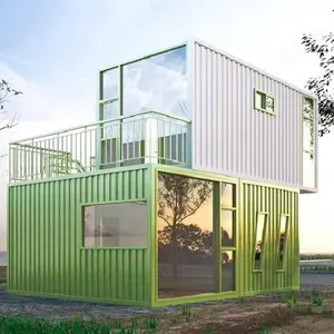 Casa contenedor prefabricada de envío de módulo moderno de lujo con estructura de acero de precio competitivo para alojamiento en casa de hotel