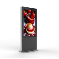 Écran tactile LCD publicitaire extérieur étanche IP65 de 65 pouces à haute luminosité 3500 nits, très demandé pour les centres commerciaux