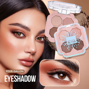 Bán Buôn Bốn Lá Cỏ Ba Lá Sương Mù <span class=keywords><strong>Eyeshadow</strong></span> Palette 4 Màu Bột Kết Hợp Cho Trang Điểm Mắt & Đường Viền Ánh Sáng - Product Image 2
