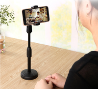 Support de bureau Portable à hauteur réglable, Rotation à 360 degrés pour téléphone Portable