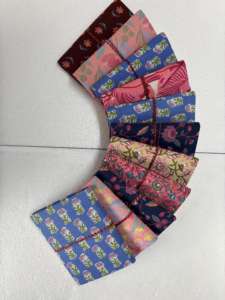 Carnets en tissu de coton imprimé à la main, reliure rigide thermique, pages en papier artisanal, pour écrire, dessiner, offrir en cadeau - Product Image 2