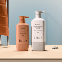 Bouteilles à pompe en plastique HDPE de 500 ml de premier choix, bouteilles de gel douche et de lotion corporelle de 750 ml, emballages cosmétiques pour soins de la peau