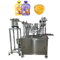 Machine de remplissage et de bouchage automatique de sachets à bec verseur pour liquides, sauces, détergents, plastique, métal, haute productivité, haute précision