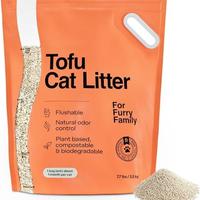 Litière pour chat en tofu antibactérienne et anti-moisissure, inhibe la croissance bactérienne, fraîcheur longue durée, faible teneur en poussière, litière pour chat en fibres végétales jetables dans les toilettes