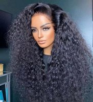Perruques frontales en dentelle HD bouclées naturelles, 100 % cheveux humains, perruques brésiliennes en dentelle frontale en cheveux humains bruts bon marché pour femmes noires