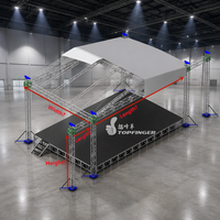 TFR Gran Oferta y Novedad: Estructura de Truss Plegable Negra de Metal y Aluminio para Iluminación de Escenario, Exhibición, Altavoces y Line Array para DJ