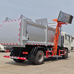 High End Heavy-duty Self <strong>Loading</strong> <strong>Container</strong> Truck <strong>4</strong>*2 Garbage Side-mounted Compactor Vehicle - Product Image 4