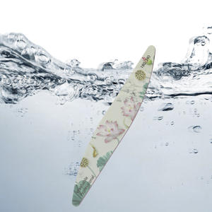 Lima de uñas de doble cara con forma de sauce, grano 180/240, para manicura, estilo de pintura tradicional china, color flor - Product Image 4