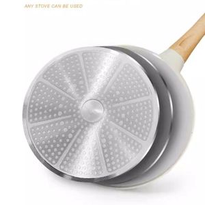Juego de utensilios de cocina antiadherentes <span class=keywords><strong>Carote</strong></span> para el desayuno, panqueques antiadherentes de mármol, juego de utensilios de cocina fundidos a presión de Pizza, sartén crepé, sartén para saltear - Product Image 5