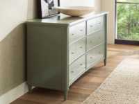 Tiroirs Mobilier de chambre à coucher Table de chevet en bois 6 tiroirs Coiffeuse