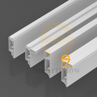 Profils en aluminium pour plafonds tendus en tissu extrudé avec bande LED intégrée, film PVC pour plafond tendu, fabrication chinoise.