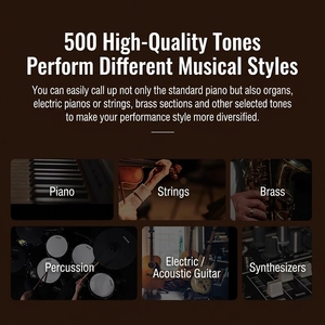 <span class=keywords><strong>Clavier</strong></span> électronique portable NUX à 61 touches et piano avec batterie rechargeable, construction métallique NEK100 - Product Image 5