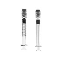 Seringues en verre borosilicaté 1ml avec boîte Luer Lock Emballage 14GA Pointe émoussée Aiguille non hypodermique pour usage en laboratoire