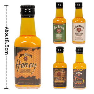 Petits jouets Mini bouteilles de boisson maison de poupée <span class=keywords><strong>Miniature</strong></span> vin whisky ensemble boutique Pub Bar boisson accessoire gâteau d'anniversaire - Product Image 5