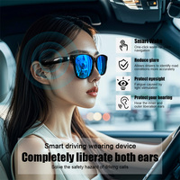 Lunettes intelligentes tout-en-un GS08 avec traduction IA, audio Bluetooth, appels mains libres et déclencheur de caméra à distance. Cadre léger