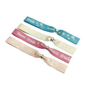 Bracelet <span class=keywords><strong>de</strong></span> <span class=keywords><strong>luxe</strong></span> en satin tissé extensible avec fermoir en plastique pour événements d'Halloween - Product Image 3