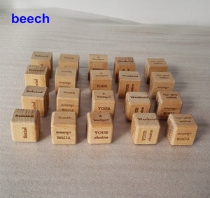 Blocs de construction carrés en bois pour la décoration de la maison, l'école, l'affichage, vente en gros - Product Image 2