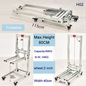 Mini apilador <span class=keywords><strong>manual</strong></span> portátil ligero para descarga de elevación apilamiento-<span class=keywords><strong>polipasto</strong></span> 60KG,80KG - Product Image 2
