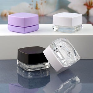 Pillow Shape Empty 5ML Cosmetic Face Cream <b>Packaging</b> Smell Proof Screw Cap <b>Glass</b> Bottle - Product Image 3