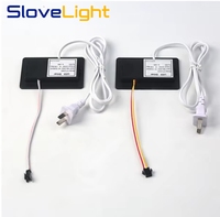 Capteur de mouvement infrarouge à détection par geste personnalisable DC12V 1A 12W avec variateur d'intensité, indicateur LED bleu/blanc IP22 pour LED