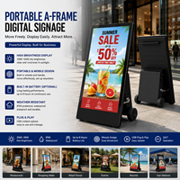 Affichage numérique extérieur alimenté par batterie IP65, kiosque publicitaire portable, écran mobile pour centres commerciaux, événements et marques