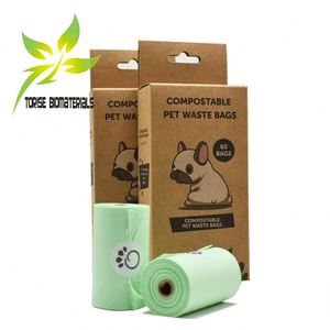 Custom Logo Eco-Friendly Biodegradable Pet Poop <b>Bag</b> Earth-Friendly <b>Compostable</b> Plastic for Doggy Dog Poop Waste <b>Bags</b> - Product Image 2