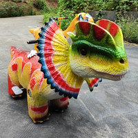 Voiture électrique pour enfants de haute qualité en forme de dinosaure, scooter de dessin animé pour parc d'attractions intérieur et extérieur