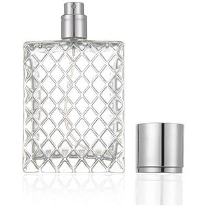 Transparent Square 100ml <b>Empty</b> Fine Mist Cosmetic Glass <b>Perfume</b> Atomizer <b>Bottles</b> - Product Image 1